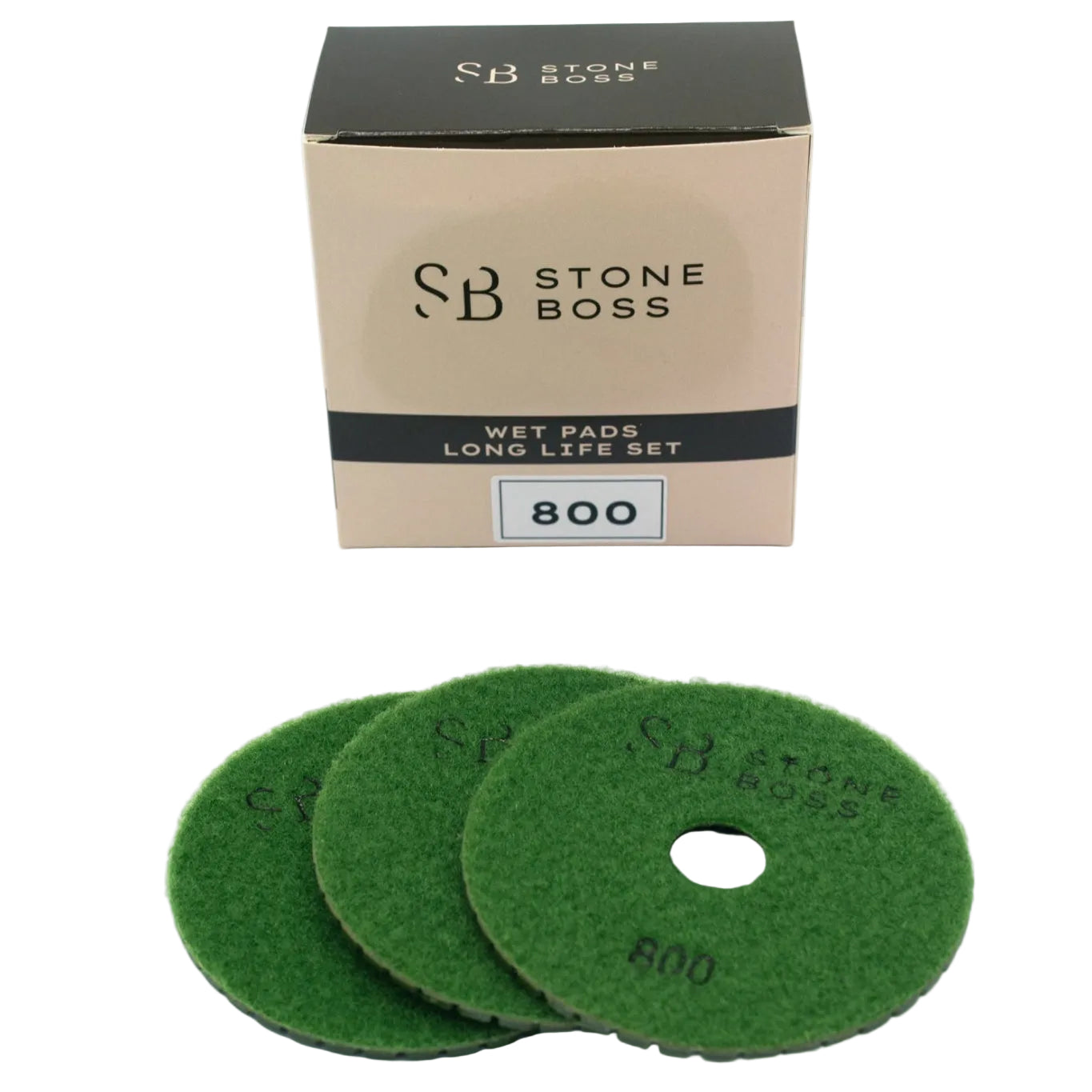 Wet Pads - Long Life - Ideal for Granite BOXES OF 10