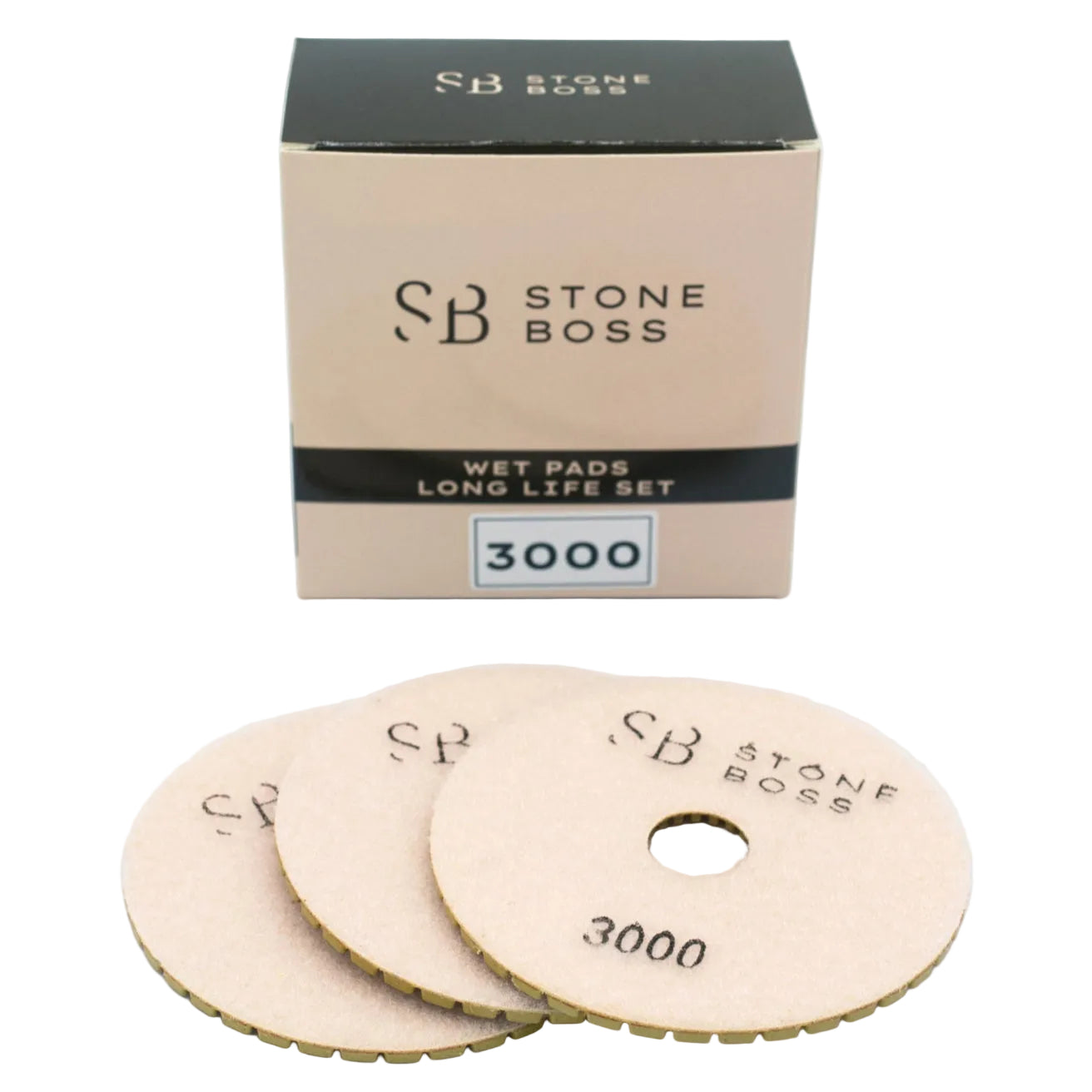 Wet Pads - Long Life - Ideal for Granite BOXES OF 10