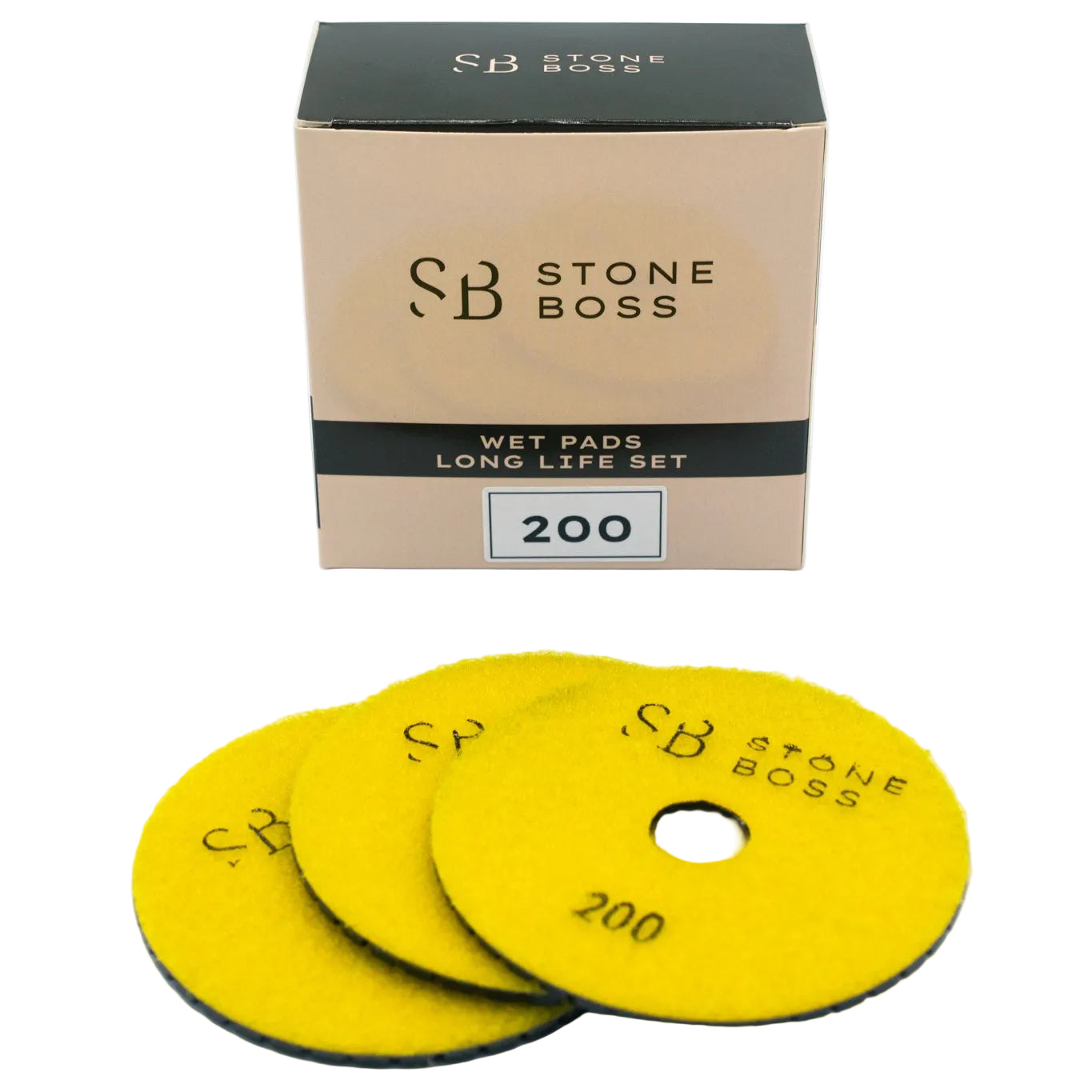 Wet Pads - Long Life - Ideal for Granite BOXES OF 10