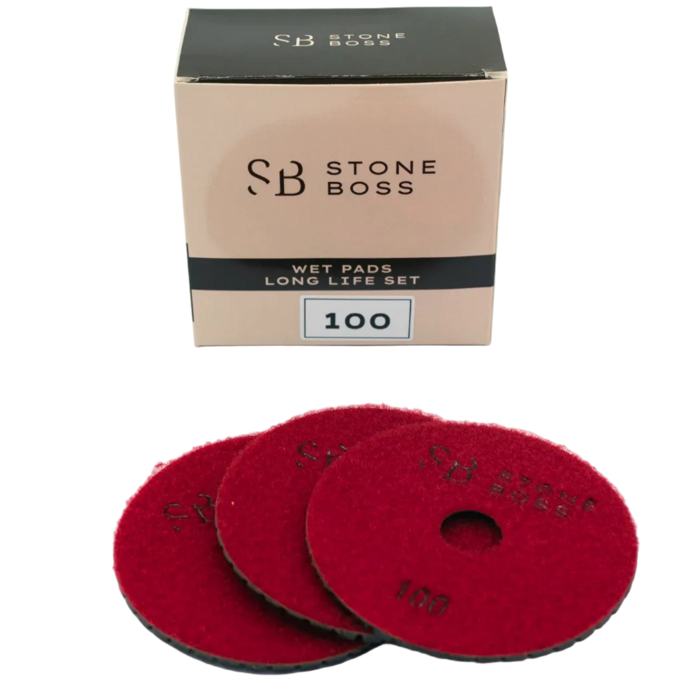 Wet Pads - Long Life - Ideal for Granite BOXES OF 10