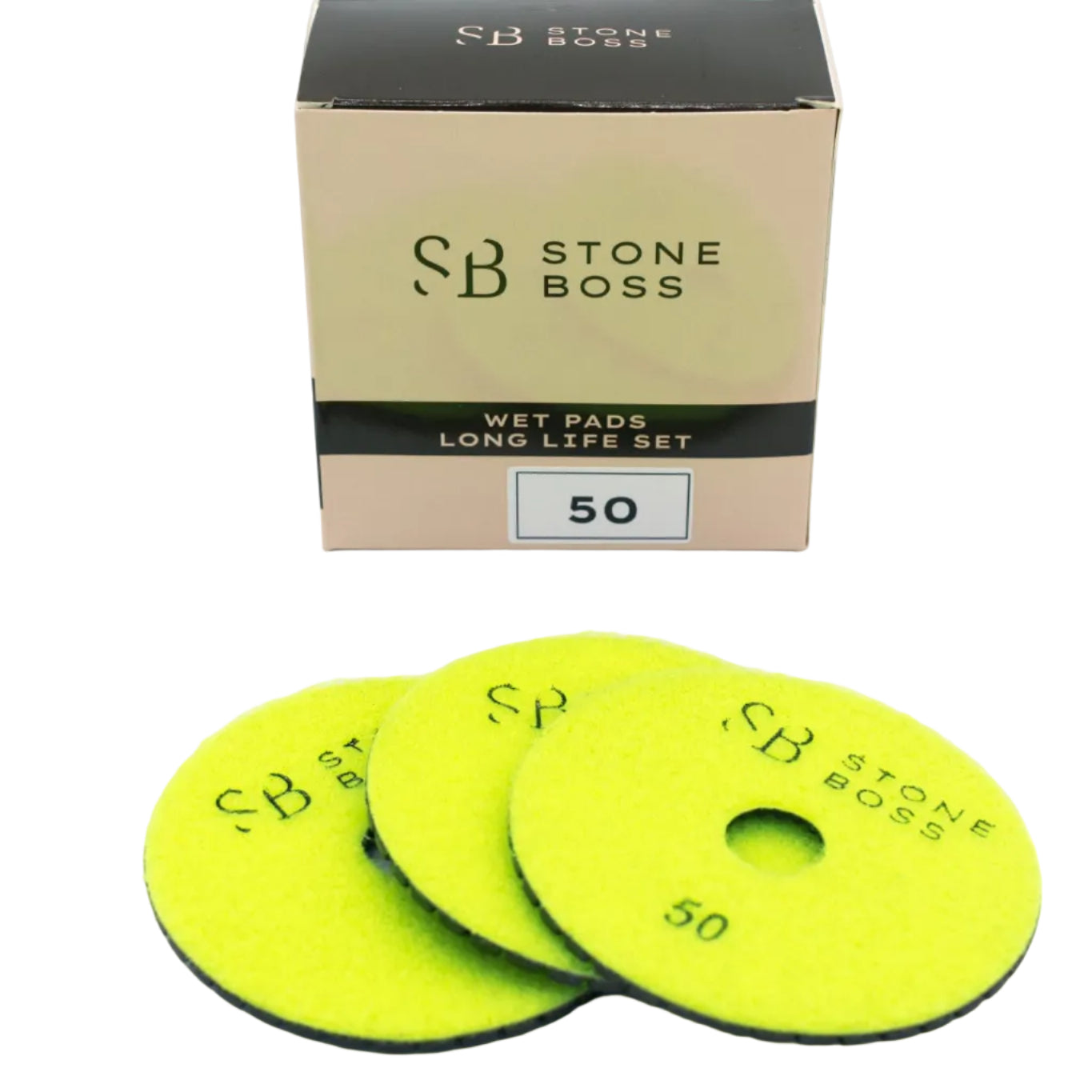 Wet Pads - Long Life - Ideal for Granite BOXES OF 10