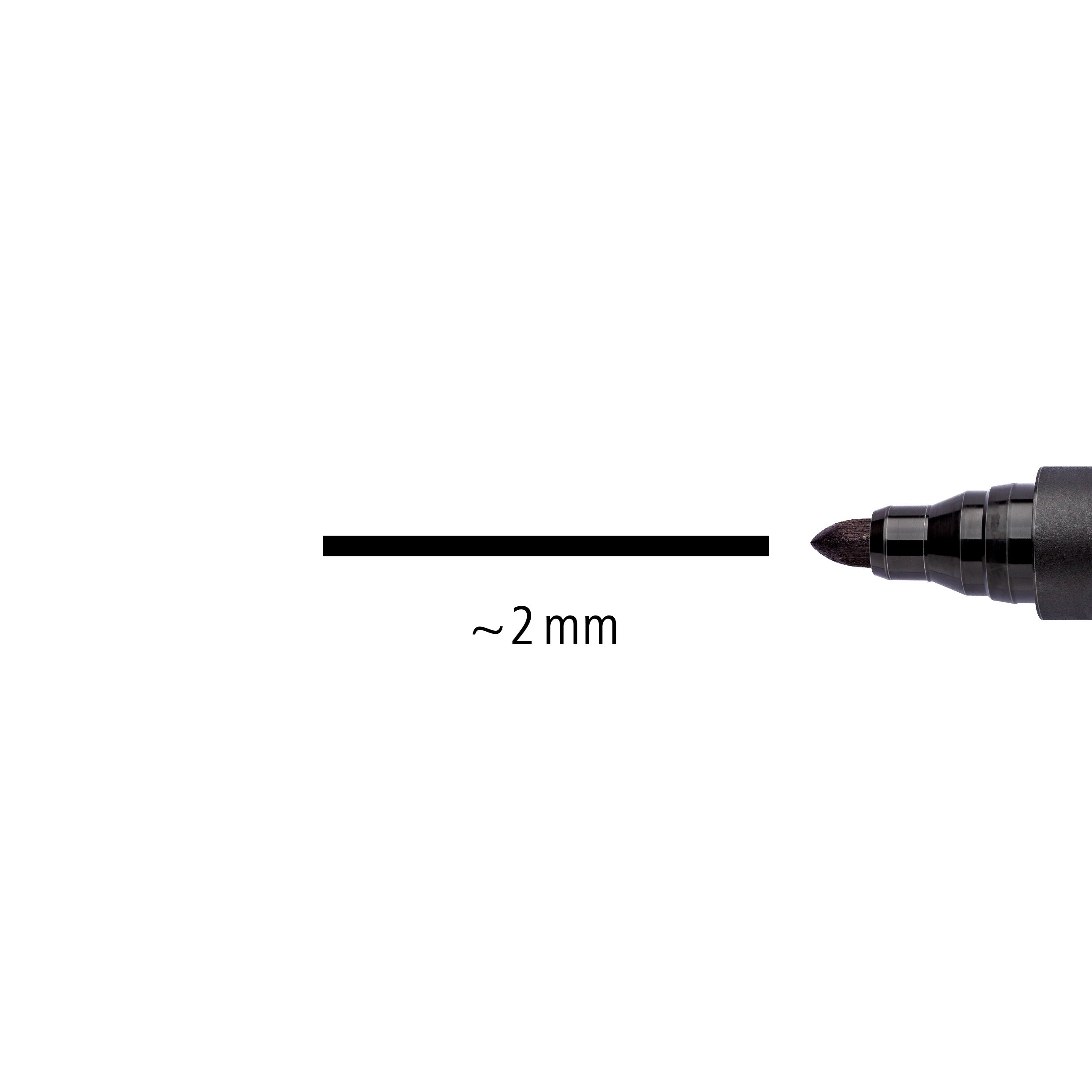 Marker Lumocolor Permanent - Black - Bullet Tip BOX OF 10