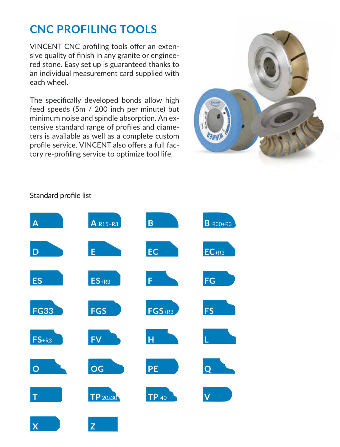 Vincent - Italian quality diamond tooling