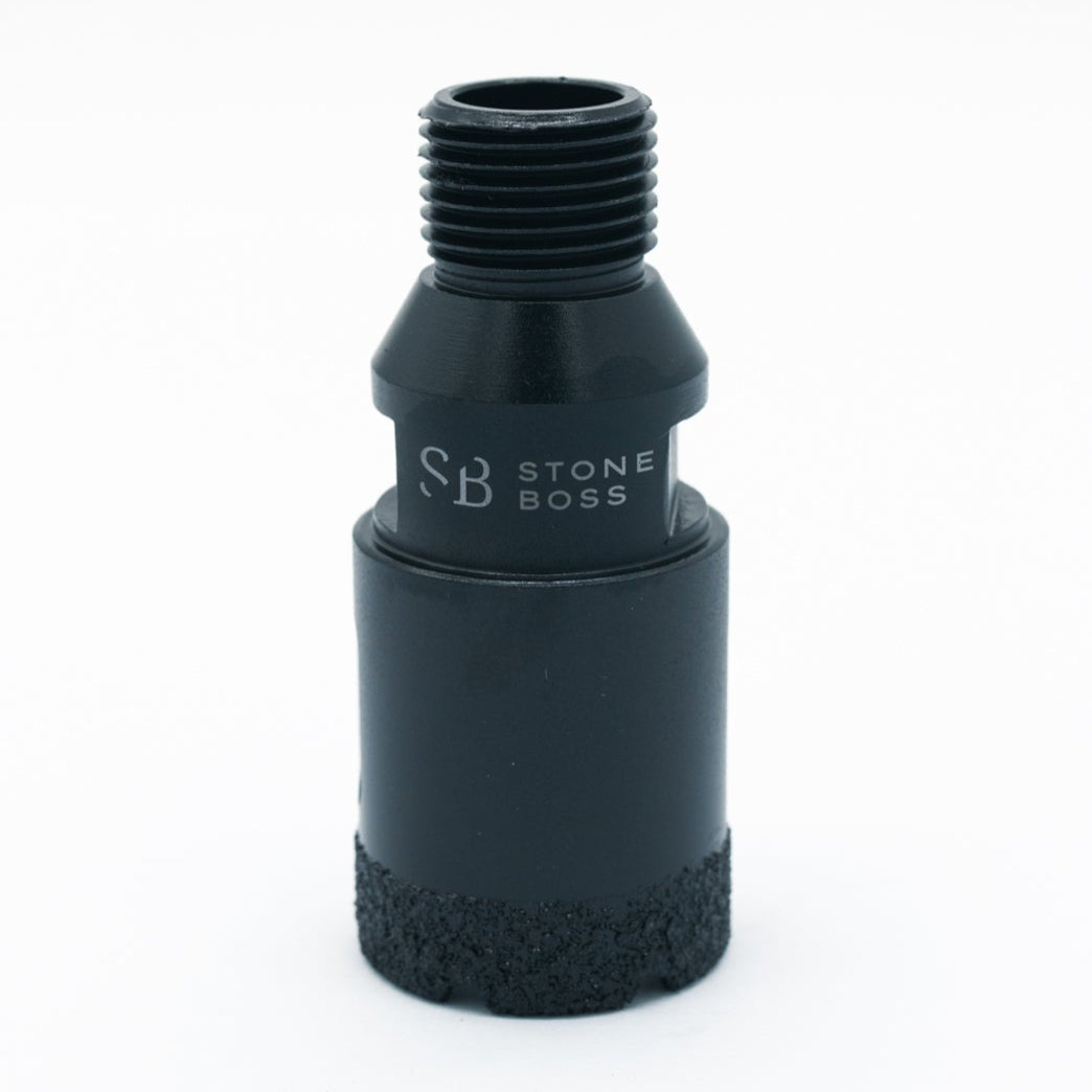 35mm Electroplated CNC Drill Bit - Dual fitting 1/2 Gas and internal M14 thread