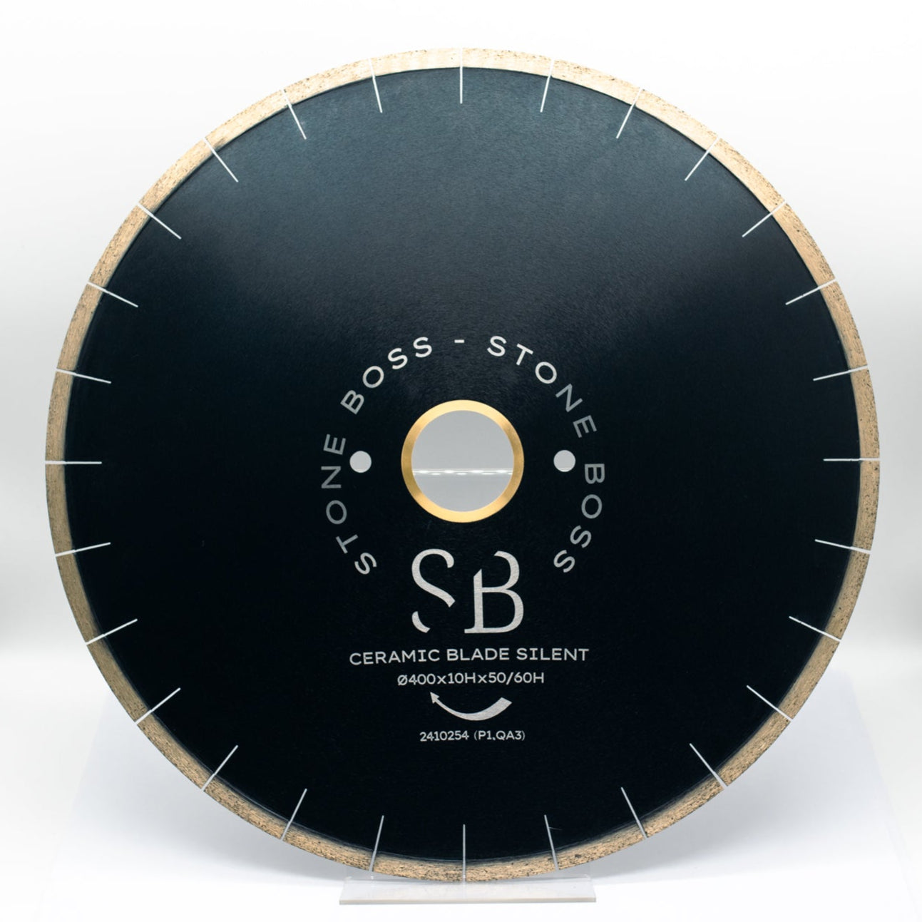 Ceramic Blade Silent - 400mm Bridge Saw Blade with 2 x 10.5mm Location Holes
