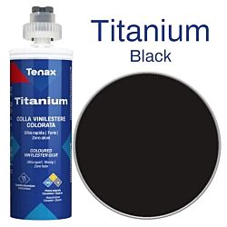 Titanium Extra Rapid Cartridge Glue 250 ml Black